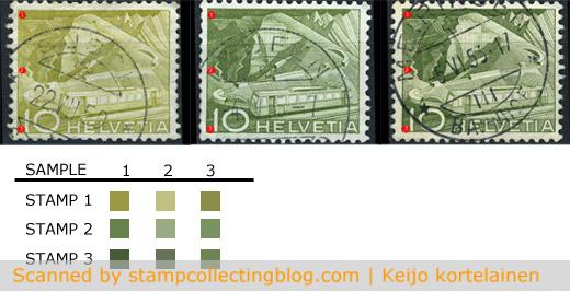 A sample of very simple color matrix results for stamp.