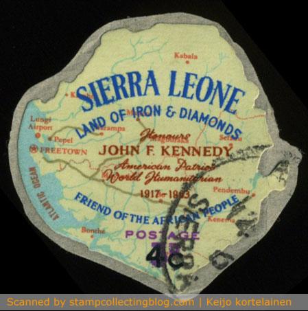 1964 Sierra Leone - JFK memorial postage stamp 1964 Sierra Leone - JFK memorial postage stamp