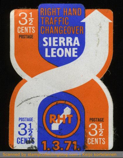 1971 Sierra Leone - Right hand traffic changeover 1971 Sierra Leone - Right hand traffic changeover