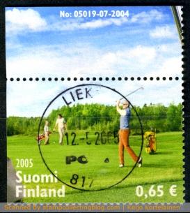 2005, Finland - Golf...Some people spend a lot of time playing golf or doing other sports. I prefer sticking with tiny pieces of paper that somebody, in a galaxy far and away has licked and sticked. LOL