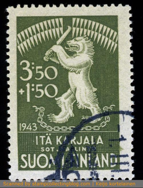 1943 Finland, East Karelia military administration.  This semipostal was used to collect money for East-Karelia movement during the short-lived Finnish occupation. 