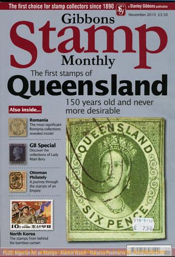 Gibbons Stamp Monthly is a high quality stamp publication. Each issue is usually about 150 pages, and everything is printed on glossy premium paper. Gibbons Stamp Monthly is a high quality stamp publication. Each issue is usually about 150 pages, and everything is printed on glossy premium paper.