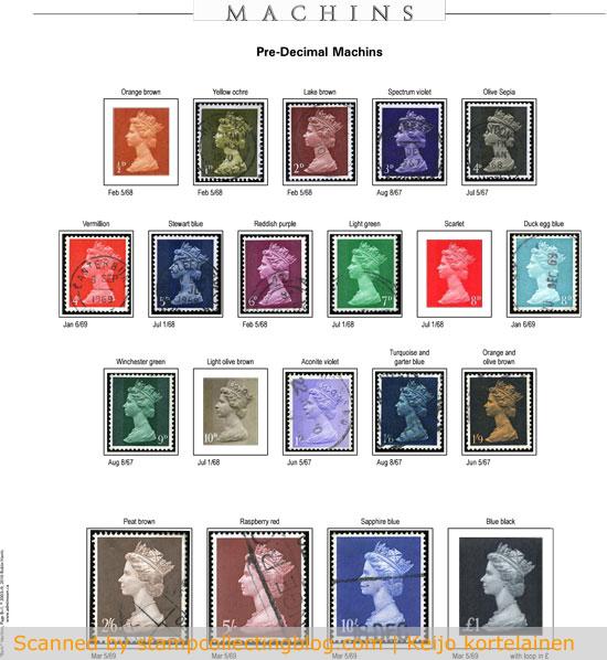During my holiday I did play with UK's Machin-series, and it will be one of the topics I will be displaying later this month. As you can see from this album page, I still have random missing stamps I need to find before reaching completion. During my holiday I did play with UK's Machin-series, and it will be one of the topics I will be displaying later this month. As you can see from this album page, I still have random missing stamps I need to find before reaching completion.