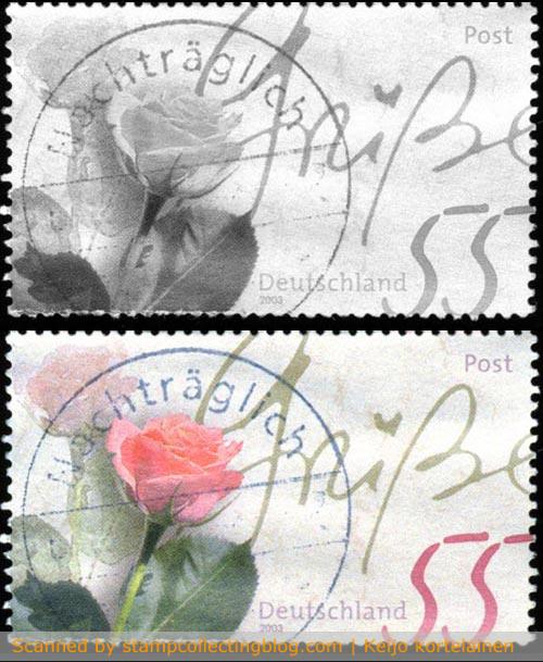 2003 Germany. Greeting stamp. Nachträglich entwertet postmarks are used for late-cancelling of items without a valid postmark. 2003 Germany. Greeting stamp. Nachträglich entwertet postmarks are used for late-cancelling of items without a valid postmark.